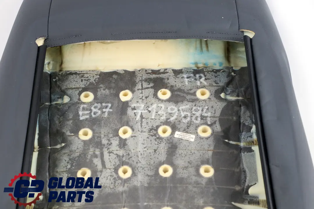 Front Right O/S Cloth Interior Cover Backrest to BMW 1 Series E87 with Part number 7139584 BMW 1 Series E87 Front Right O/S Cloth Interior Cover Backrest - SKU 7139584 - Part number 7139584