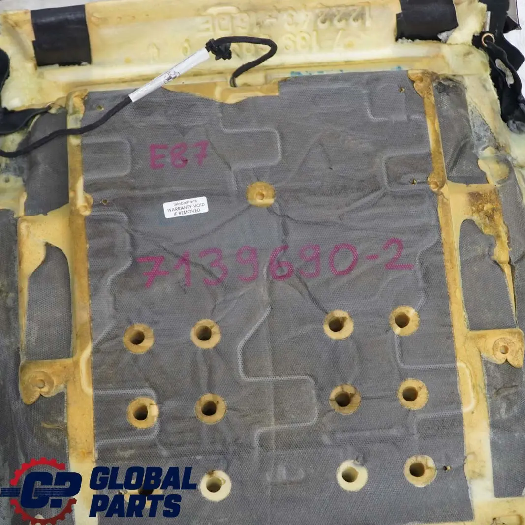 BMW E87 LCI Sport Sitz Vorne Links Rechts Heizung Bezug Leder Boston Schwarz - SKU 7139690-2 - Teilenummer 7139690
