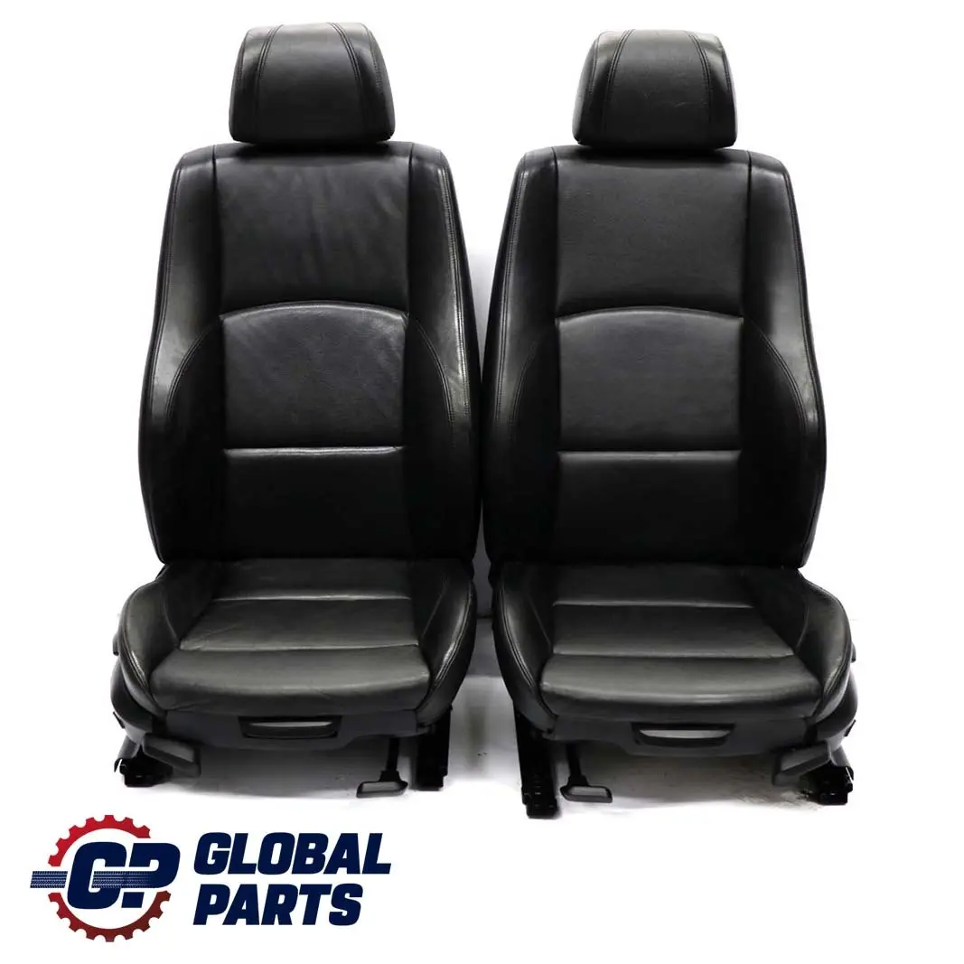 BMW 1 er E87 Schwarz Leder M Sportsitze Vorne Links Rechts Sport Sitz Sitze