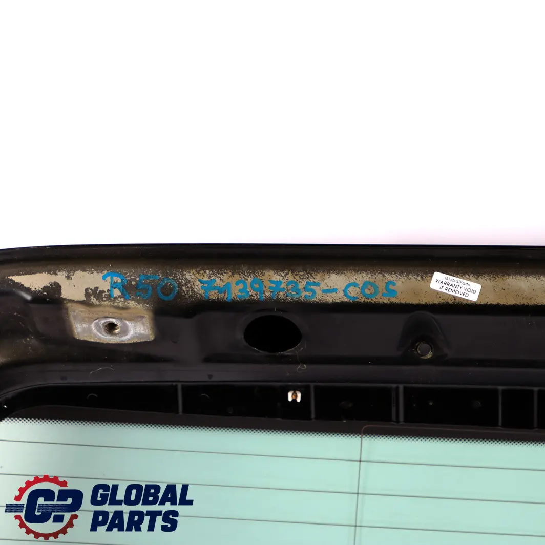 Boot Trunk Lid Tailgate Cosmosschwarz Black - 303 to BMW Mini Cooper R50 R53 with Part number 7139735 BMW Mini Cooper R50 R53 Boot Trunk Lid Tailgate Cosmosschwarz Black - 303 - SKU 7139735-COS - Part number 7139735