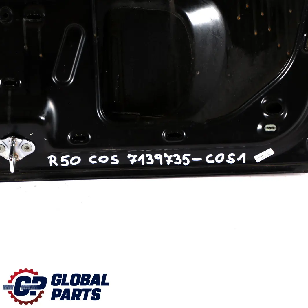 Boot Trunk Lid Tailgate Cosmosschwarz Black - 303 to Mini Cooper 1 R50 R53 with Part number 7139735 Mini Cooper 1 R50 R53 Boot Trunk Lid Tailgate Cosmosschwarz Black - 303 - SKU 7139735-COS1 - Part number 7139735