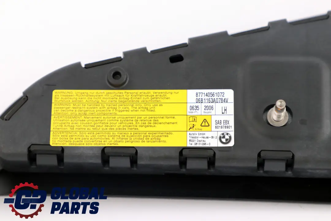  Módulo Aire BMW E81 E82 E87 Unidad Lateral Asiento Delantero Izquierdo - SKU 7140561 - Número de pieza 72127140561