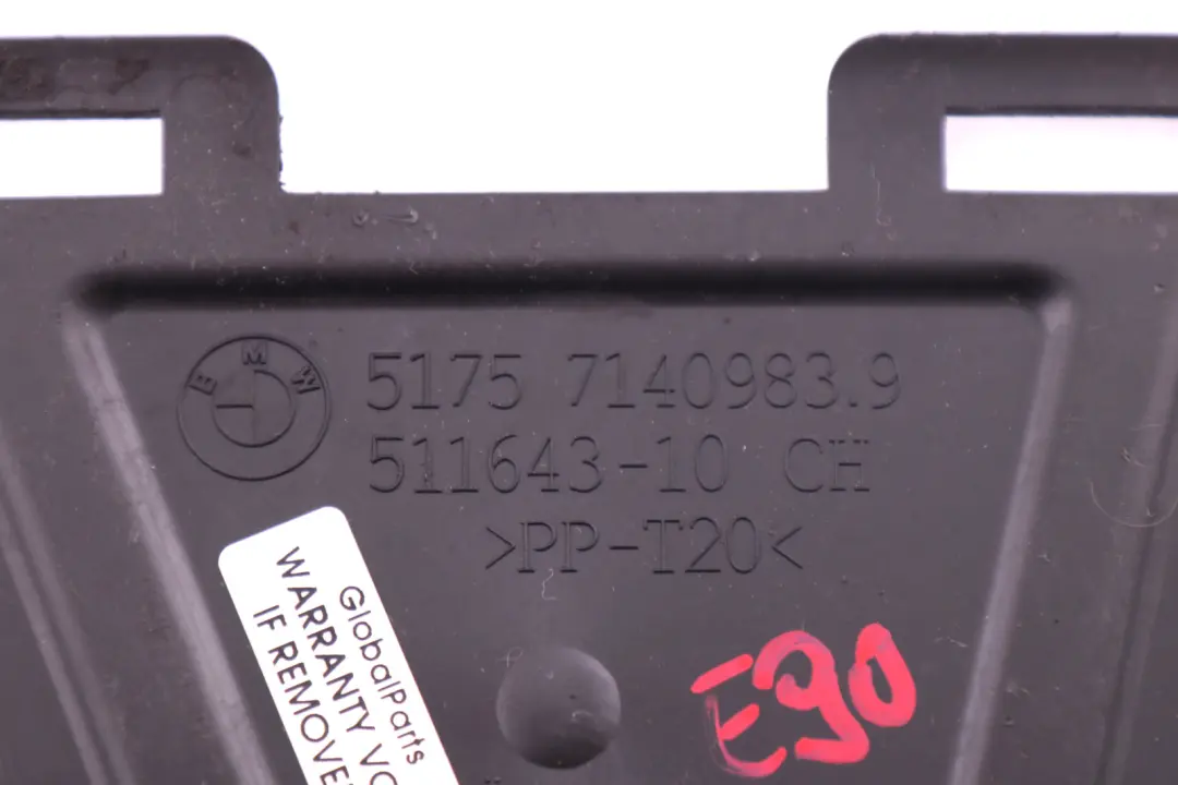 Compartment Screening to BMW E81 E90 E91 E92 E93 Cover Engine with Part number 7140983 BMW E81 E90 E91 E92 E93 Cover Engine Compartment Screening - SKU 7140983 - Part number 7140983