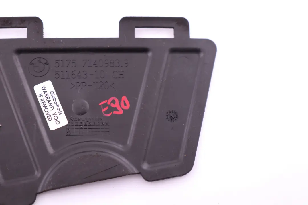 Compartment Screening to BMW E81 E90 E91 E92 E93 Cover Engine with Part number 7140983 BMW E81 E90 E91 E92 E93 Cover Engine Compartment Screening - SKU 7140983 - Part number 7140983