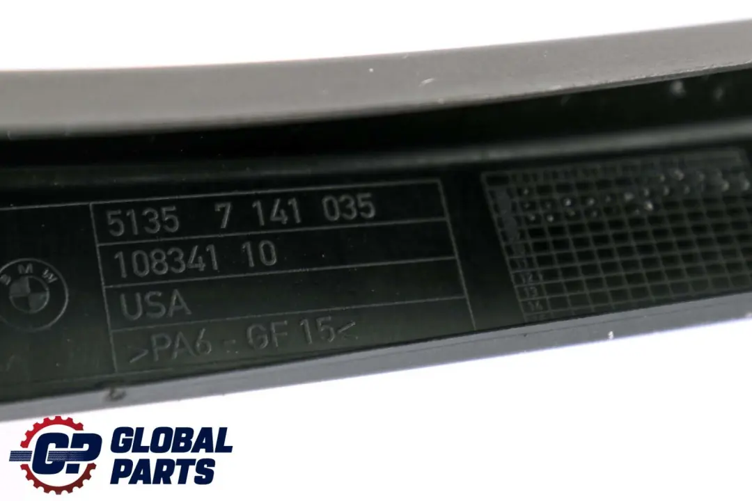 BMW X5 E70 Rear Left N/S Door Window Frame Trim Cover Black - SKU 7141035 - Part number 7141035