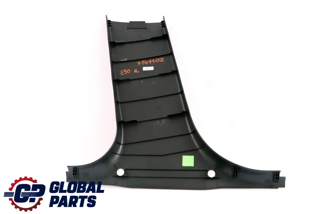 BMW 3 Series E90 E90N E91 E91N Cover B-Column Bottom Right O/S Black Schwarz - SKU 7141102 - Part number 51437141102
