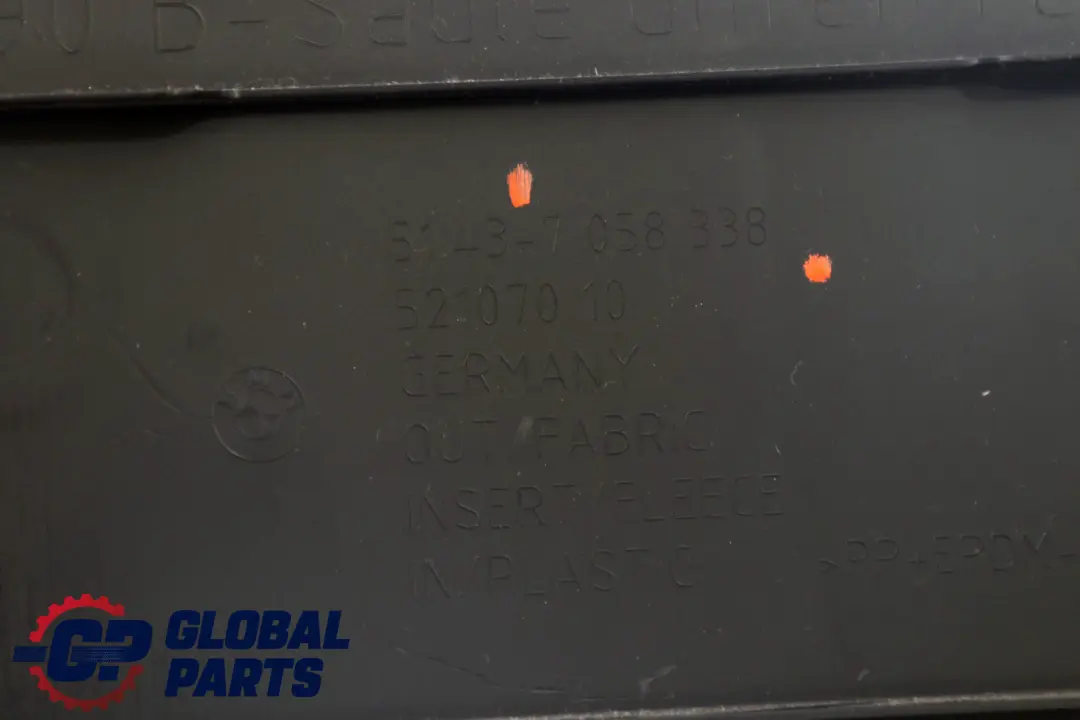 BMW 3 Series E90 E90N E91 E91N Cover B-Column Bottom Right O/S Black Schwarz - SKU 7141102 - Part number 51437141102