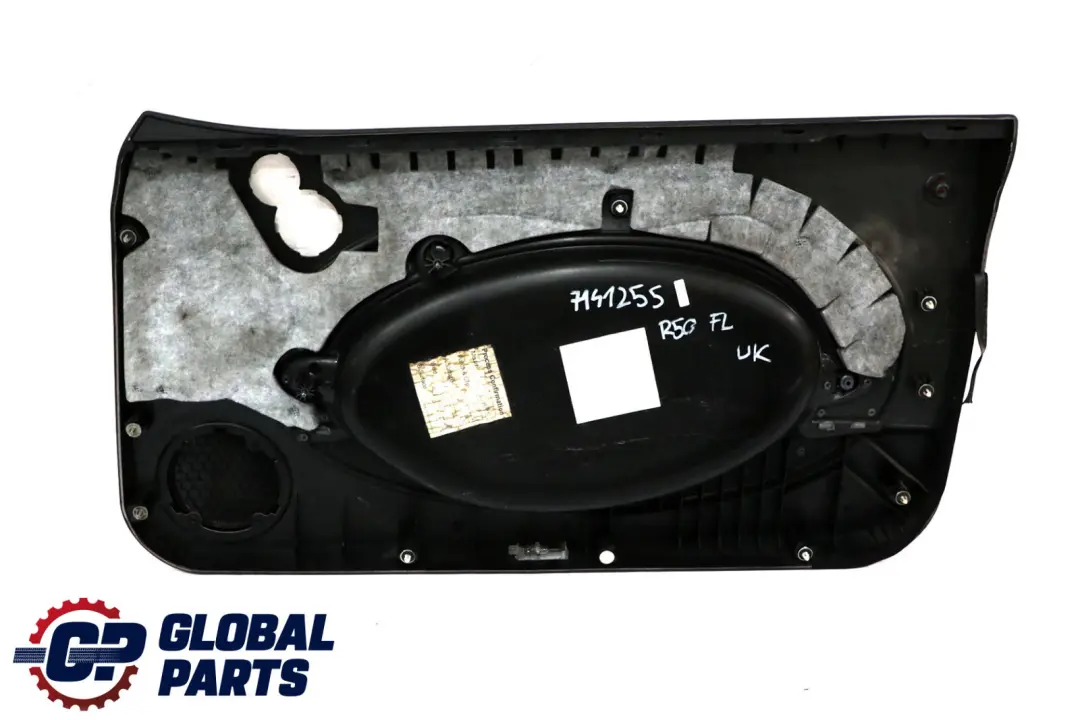 Front Left N/S Door Card Side Trim Panther Black Molette to BMW Mini R50 R52 with Part number 7141255 BMW Mini R50 R52 Front Left N/S Door Card Side Trim Panther Black Molette - SKU 7141255 - Part number 7141255