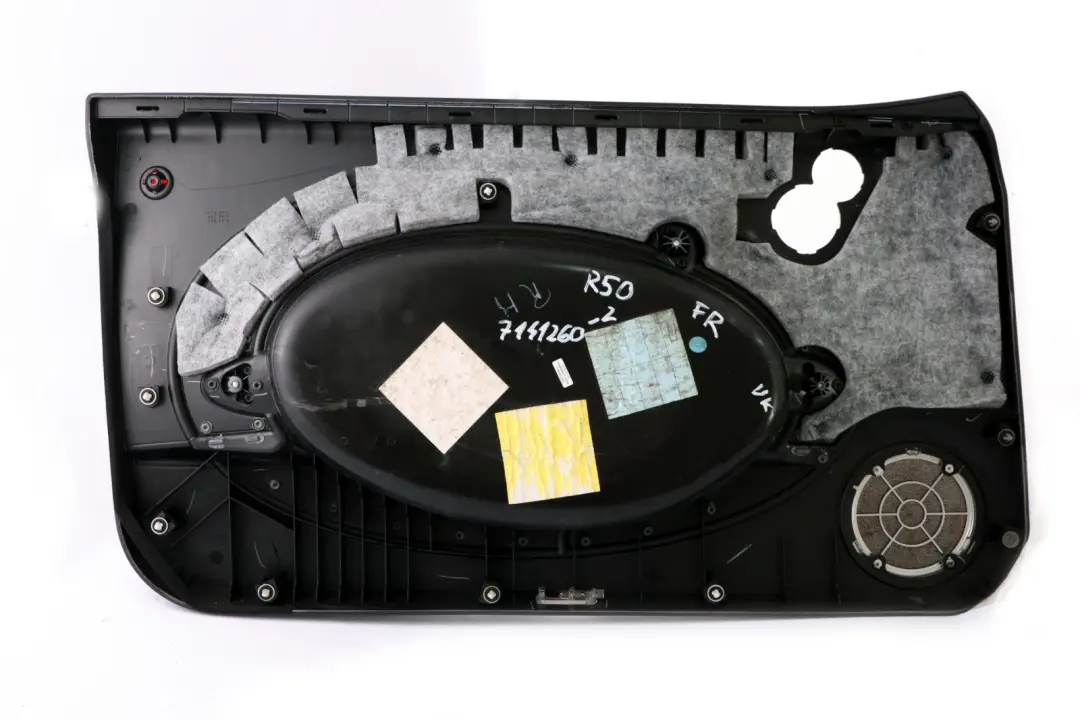 Front Right O/S Door Card Side Trim Panther Black to BMW Mini R50 R52 R53 2 with Part number 7141260 BMW Mini R50 R52 R53 2 Front Right O/S Door Card Side Trim Panther Black - SKU 7141260-2 - Part number 7141260