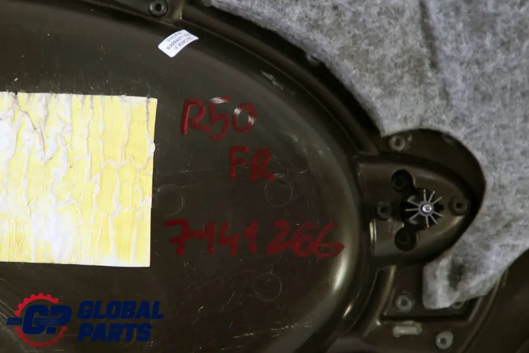 Front Right O/S Door Card Side Trim Panel Cordoba Beige to BMW Mini R50 R52 R53 with Part number 7141266 BMW Mini R50 R52 R53 Front Right O/S Door Card Side Trim Panel Cordoba Beige - SKU 7141266 - Part number 7141266