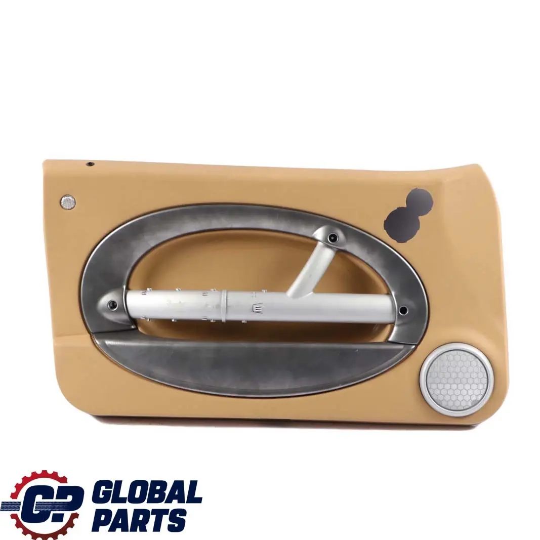 Front Left N/S Door Card Trim Panel Beige Alloy Patina to BMW Mini R50 R52 R53 with Part number 7141285 BMW Mini R50 R52 R53 Front Left N/S Door Card Trim Panel Beige Alloy Patina - SKU 7141285 - Part number 7141285