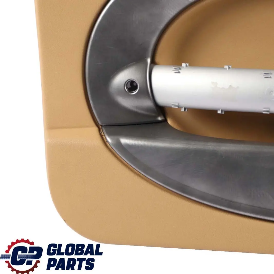 Front Left N/S Door Card Trim Panel Beige Alloy Patina to BMW Mini R50 R52 R53 with Part number 7141285 BMW Mini R50 R52 R53 Front Left N/S Door Card Trim Panel Beige Alloy Patina - SKU 7141285 - Part number 7141285