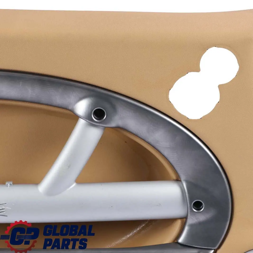 Front Left N/S Door Card Trim Panel Beige Alloy Patina to BMW Mini R50 R52 R53 with Part number 7141285 BMW Mini R50 R52 R53 Front Left N/S Door Card Trim Panel Beige Alloy Patina - SKU 7141285 - Part number 7141285