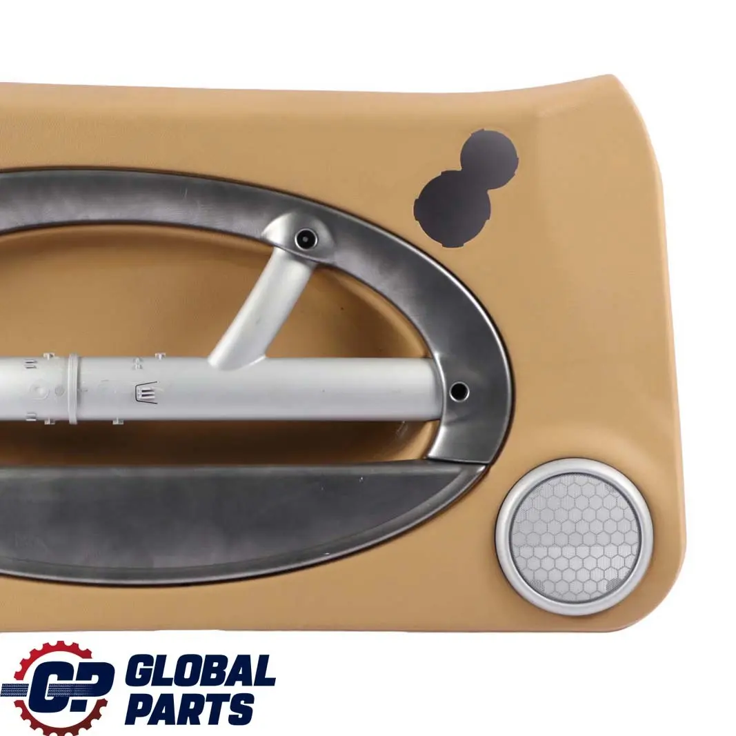 Front Left N/S Door Card Trim Panel Beige Alloy Patina to BMW Mini R50 R52 R53 with Part number 7141285 BMW Mini R50 R52 R53 Front Left N/S Door Card Trim Panel Beige Alloy Patina - SKU 7141285 - Part number 7141285