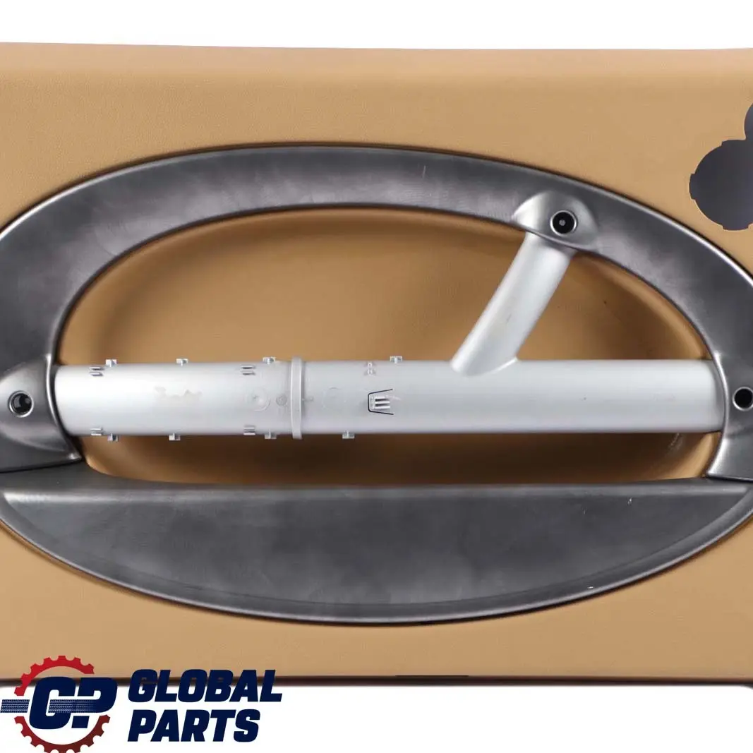 Front Left N/S Door Card Trim Panel Beige Alloy Patina to BMW Mini R50 R52 R53 with Part number 7141285 BMW Mini R50 R52 R53 Front Left N/S Door Card Trim Panel Beige Alloy Patina - SKU 7141285 - Part number 7141285