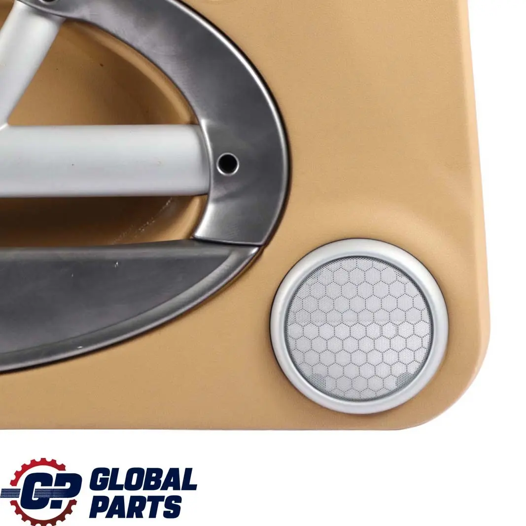 Front Left N/S Door Card Trim Panel Beige Alloy Patina to BMW Mini R50 R52 R53 with Part number 7141285 BMW Mini R50 R52 R53 Front Left N/S Door Card Trim Panel Beige Alloy Patina - SKU 7141285 - Part number 7141285