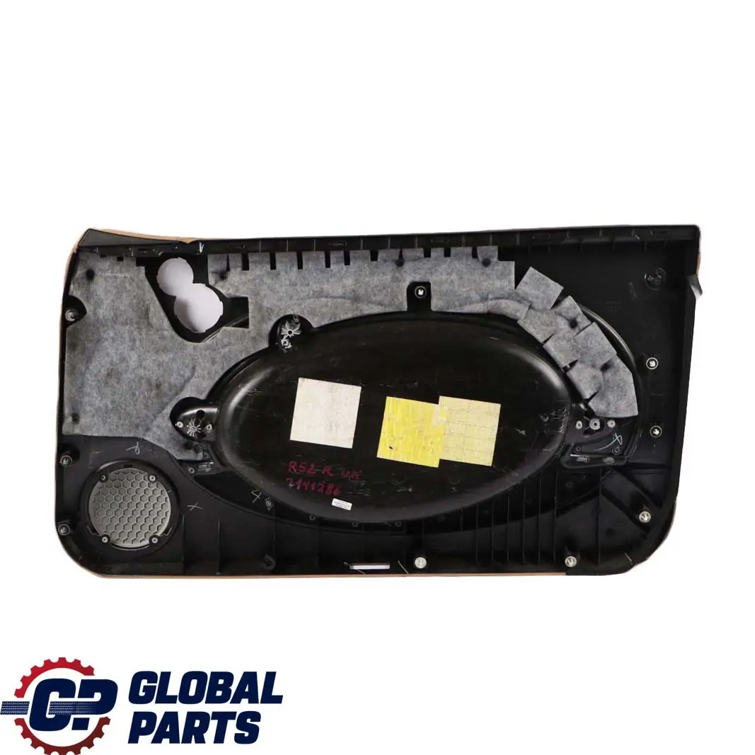 Front Left N/S Door Card Trim Panel Beige Alloy Patina to BMW Mini R50 R52 R53 with Part number 7141285 BMW Mini R50 R52 R53 Front Left N/S Door Card Trim Panel Beige Alloy Patina - SKU 7141285 - Part number 7141285