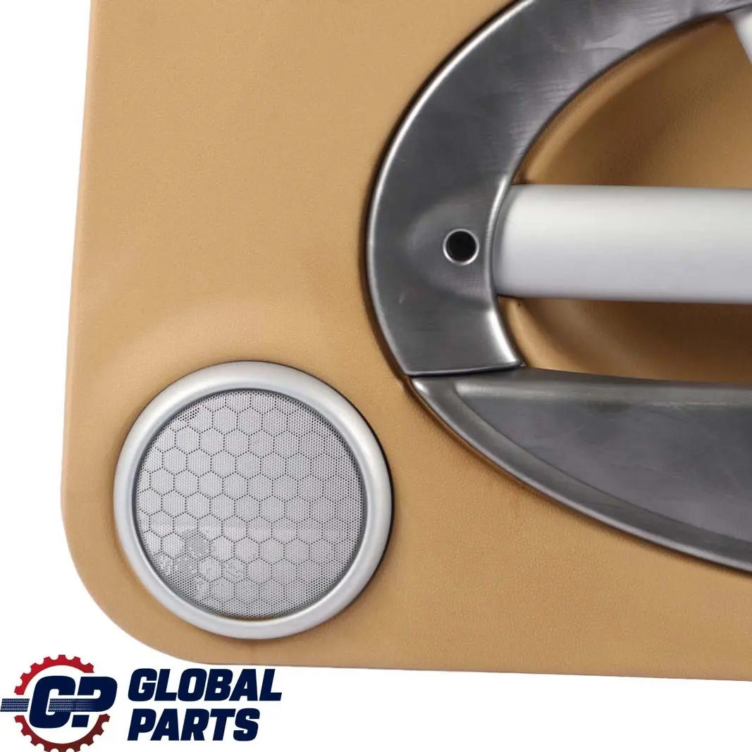 Front Right O/S Door Card Trim Panel Beige Alloy Patina to BMW Mini R50 R52 R53 with Part number 7141286 BMW Mini R50 R52 R53 Front Right O/S Door Card Trim Panel Beige Alloy Patina - SKU 7141286 - Part number 7141286
