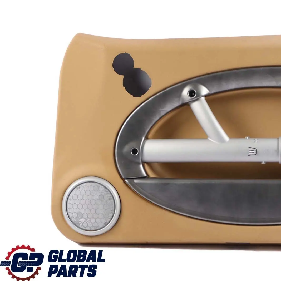 Front Right O/S Door Card Trim Panel Beige Alloy Patina to BMW Mini R50 R52 R53 with Part number 7141286 BMW Mini R50 R52 R53 Front Right O/S Door Card Trim Panel Beige Alloy Patina - SKU 7141286 - Part number 7141286