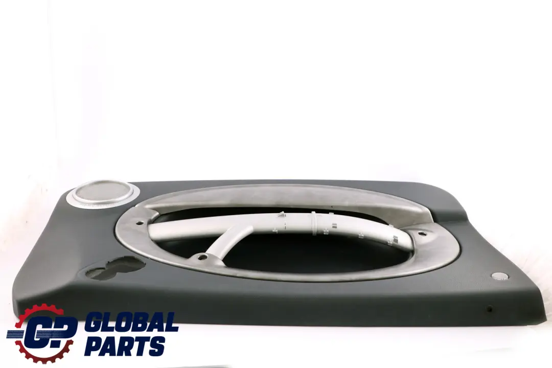 Front Left N/S Door Card Trim Dark Blue Alloy Patina HiFi to BMW Mini R52 Cabrio with Part number 7141287 BMW Mini R52 Cabrio Front Left N/S Door Card Trim Dark Blue Alloy Patina HiFi - SKU 7141287 - Part number 7141287