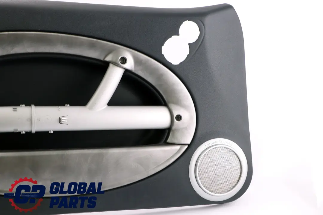 Türverkleidung Vorne Links Dark Blue Blau Alloy Patina HiFi für BMW Mini R52 mit Teilenummer 7141287 BMW Mini R52 Türverkleidung Vorne Links Dark Blue Blau Alloy Patina HiFi - SKU 7141287 - Teilenummer 7141287