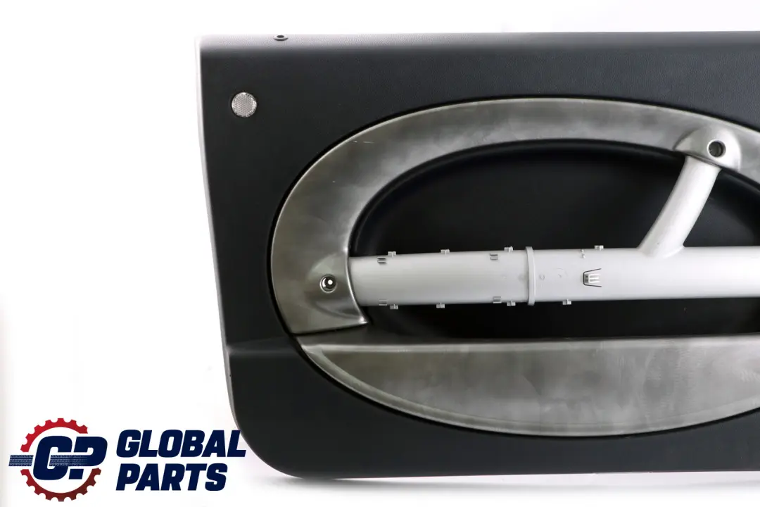 Front Left N/S Door Card Trim Dark Blue Alloy Patina HiFi to BMW Mini R52 Cabrio with Part number 7141287 BMW Mini R52 Cabrio Front Left N/S Door Card Trim Dark Blue Alloy Patina HiFi - SKU 7141287 - Part number 7141287