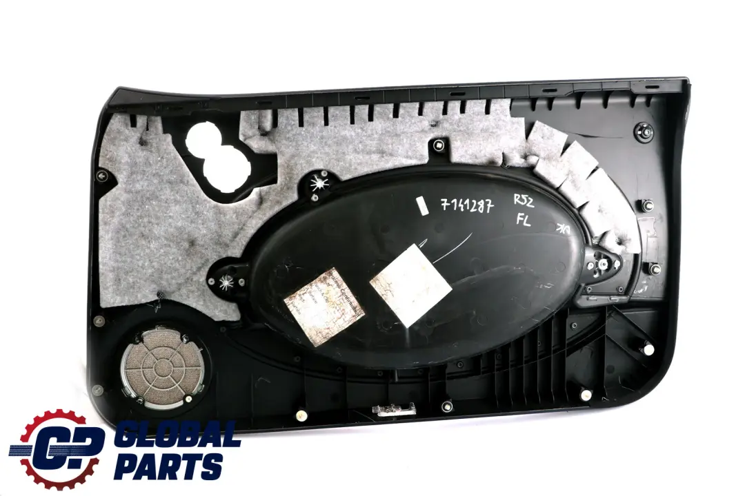Front Left N/S Door Card Trim Dark Blue Alloy Patina HiFi to BMW Mini R52 Cabrio with Part number 7141287 BMW Mini R52 Cabrio Front Left N/S Door Card Trim Dark Blue Alloy Patina HiFi - SKU 7141287 - Part number 7141287