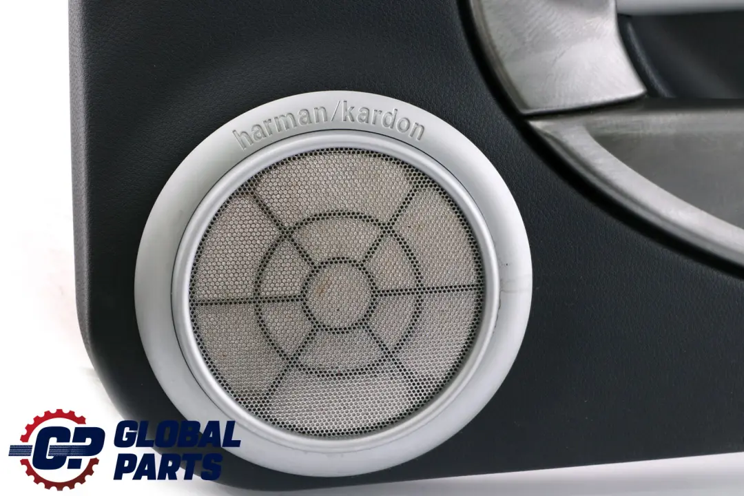 Front Right O/S Door Card Trim Dark Blue Alloy Patina HiFi to BMW Mini R52 Cabrio with Part number 7141288 BMW Mini R52 Cabrio Front Right O/S Door Card Trim Dark Blue Alloy Patina HiFi - SKU 7141288 - Part number 7141288