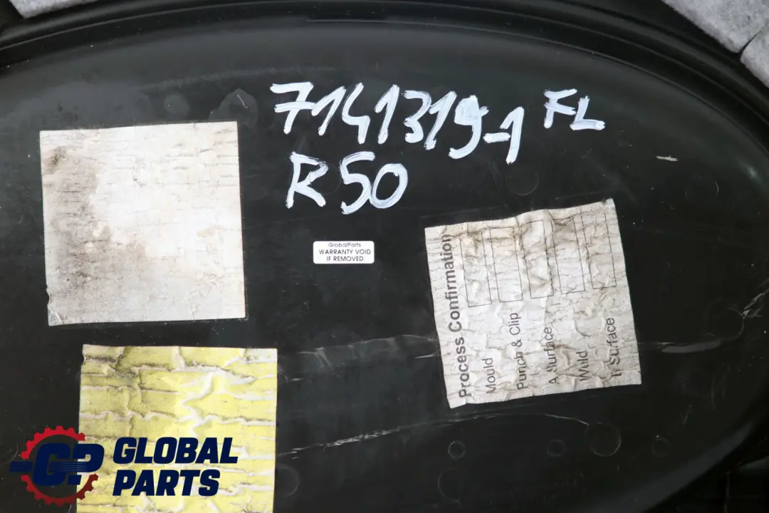 Front Left N/S Door Card Trim Hi-Fi Panther Black Hot Orange to BMW Mini R50 R53 with Part number 7141319 BMW Mini R50 R53 Front Left N/S Door Card Trim Hi-Fi Panther Black Hot Orange - SKU 7141319-1 - Part number 7141319