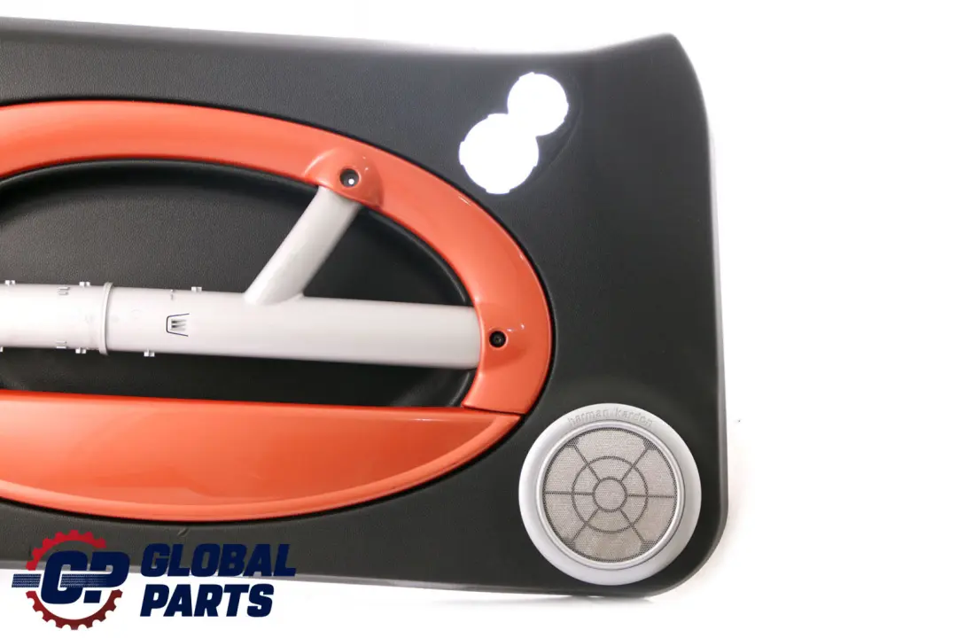 Front Left N/S Door Card Trim Hi-Fi Panther Black Hot Orange to BMW Mini R50 R53 with Part number 7141319 BMW Mini R50 R53 Front Left N/S Door Card Trim Hi-Fi Panther Black Hot Orange - SKU 7141319-1 - Part number 7141319