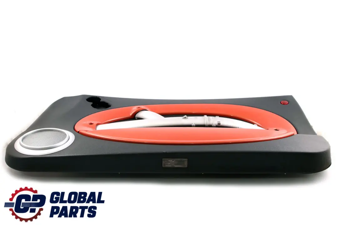 Front Right O/S Hi-Fi Door Card Side Trim Black Hot Orange to BMW Mini R50 R53 with Part number 7141320 BMW Mini R50 R53 Front Right O/S Hi-Fi Door Card Side Trim Black Hot Orange - SKU 7141320-1 - Part number 7141320