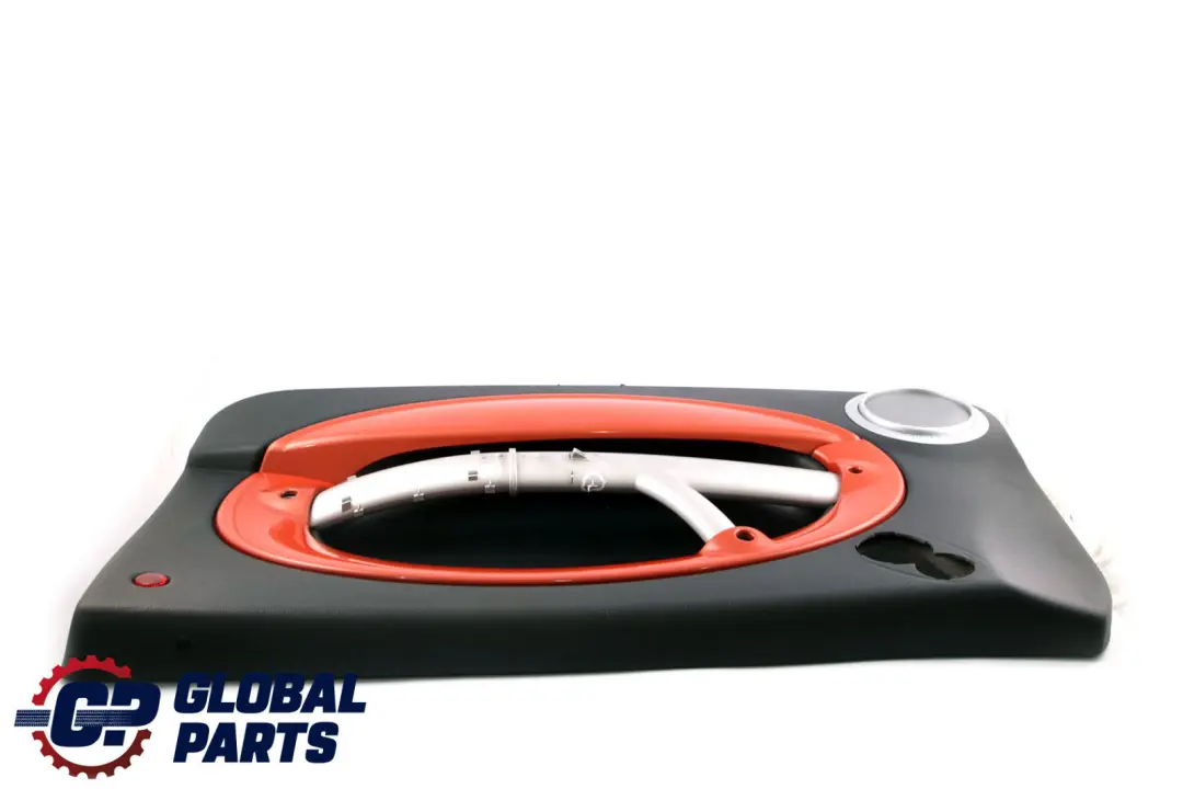 Front Right O/S Hi-Fi Door Card Side Trim Black Hot Orange to BMW Mini R50 R53 with Part number 7141320 BMW Mini R50 R53 Front Right O/S Hi-Fi Door Card Side Trim Black Hot Orange - SKU 7141320-1 - Part number 7141320