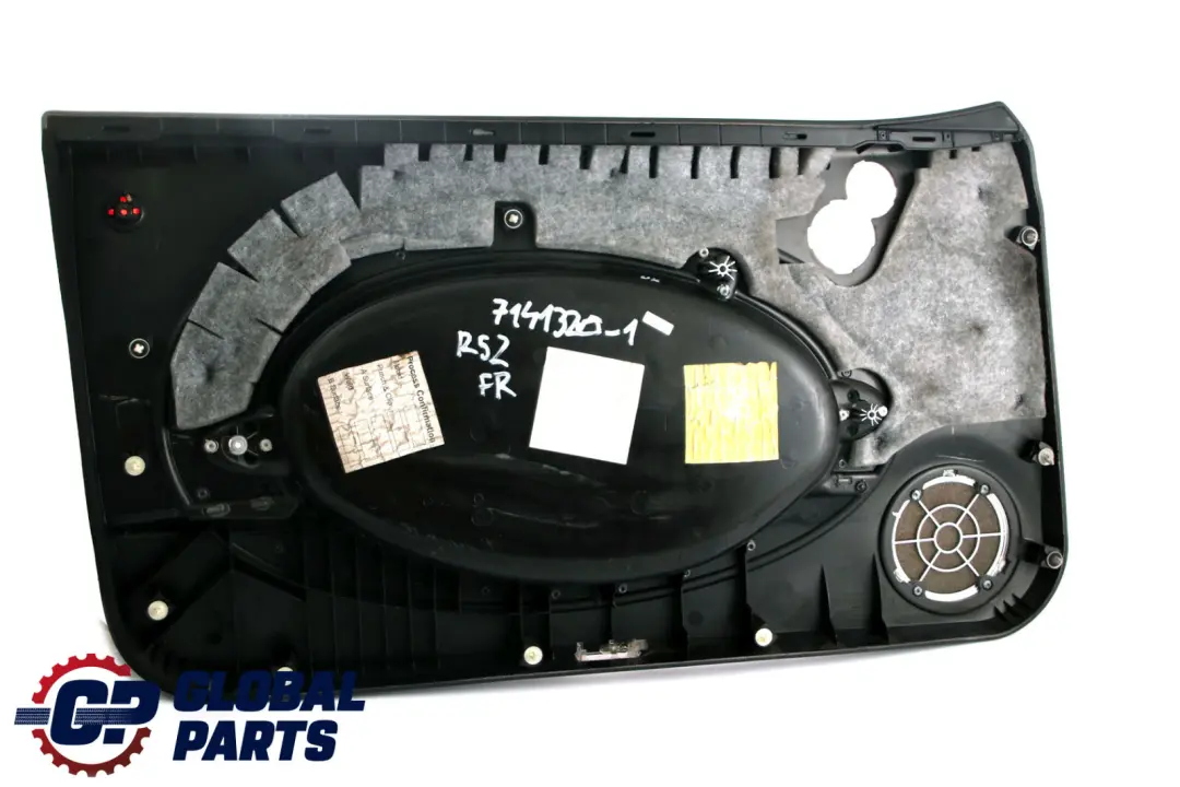 BMW Mini R50 R53 Front Right O/S Hi-Fi Door Card Side Trim Black Hot Orange - SKU 7141320-1 - Part number 7141320