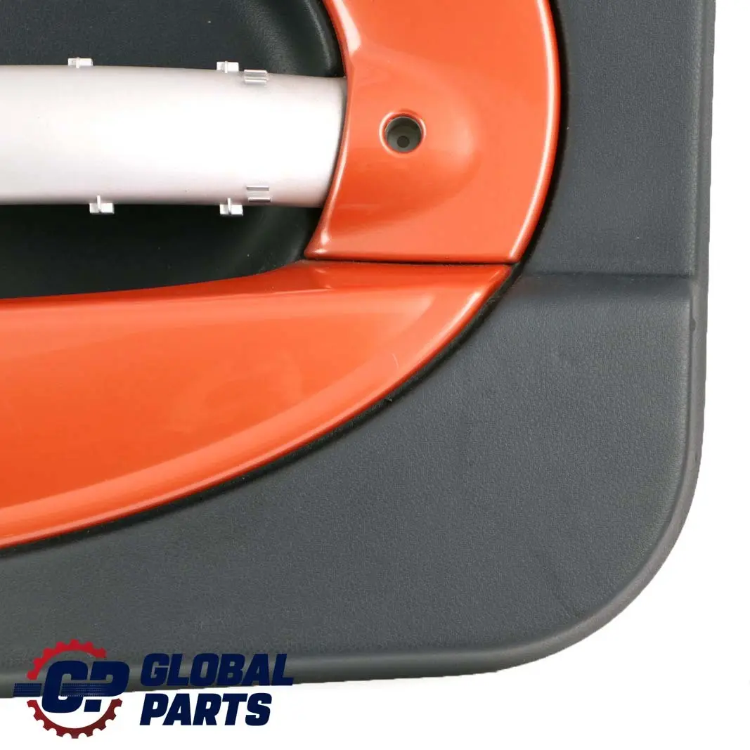 Front Right O/S Door Card Side Trim Panther Black Hot Orange to Mini R50 R53 with Part number 7141320 Mini R50 R53 Front Right O/S Door Card Side Trim Panther Black Hot Orange - SKU 7141320 - Part number 7141320