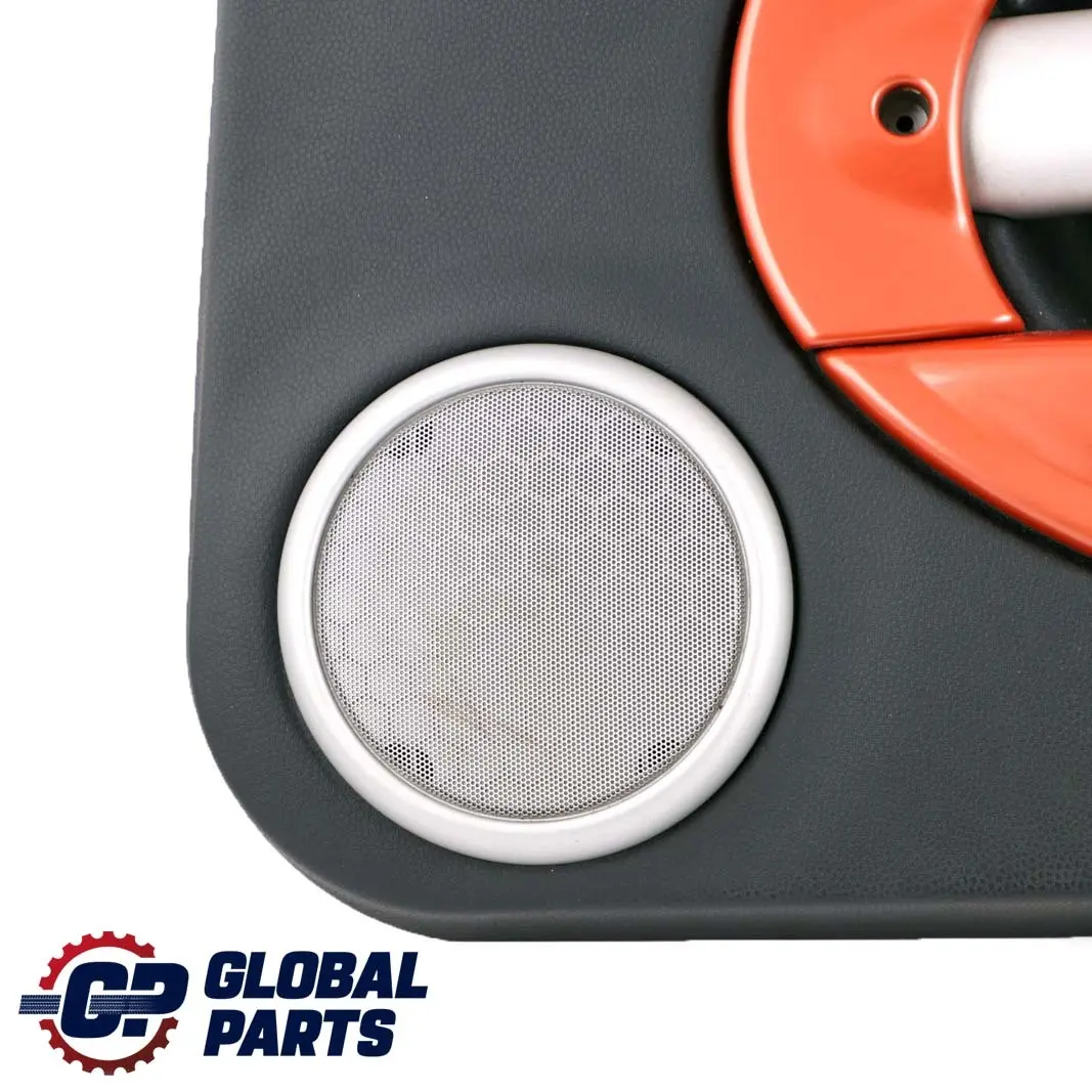 Front Right O/S Door Card Side Trim Panther Black Hot Orange to Mini R50 R53 with Part number 7141320 Mini R50 R53 Front Right O/S Door Card Side Trim Panther Black Hot Orange - SKU 7141320 - Part number 7141320