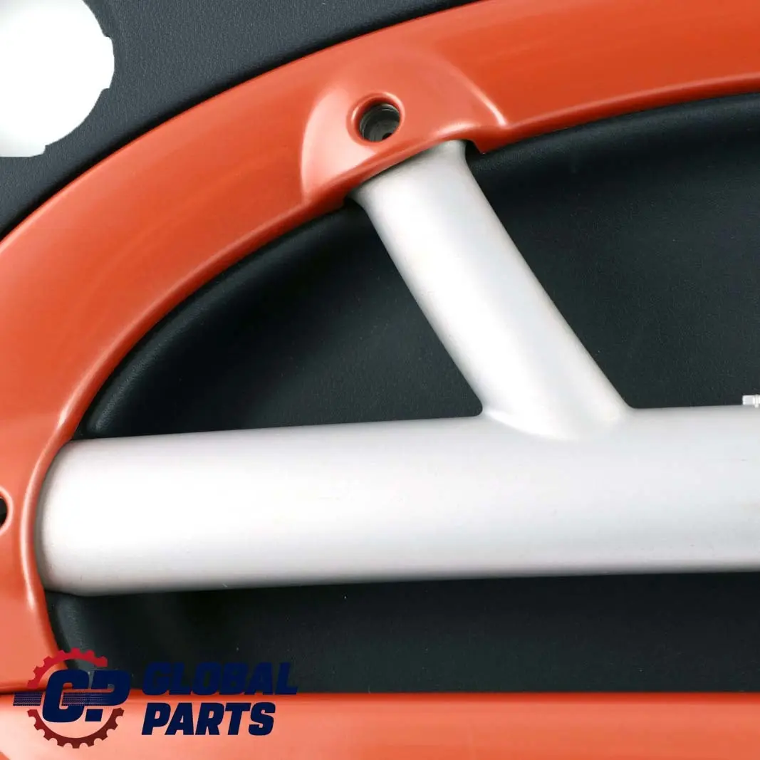 Front Right O/S Door Card Side Trim Panther Black Hot Orange to Mini R50 R53 with Part number 7141320 Mini R50 R53 Front Right O/S Door Card Side Trim Panther Black Hot Orange - SKU 7141320 - Part number 7141320