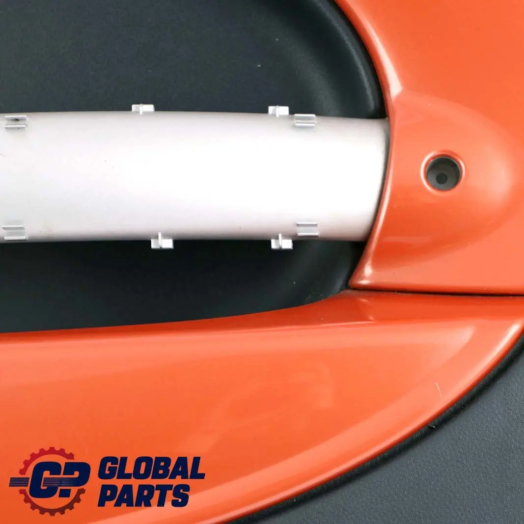 Front Right O/S Door Card Side Trim Panther Black Hot Orange to Mini R50 R53 with Part number 7141320 Mini R50 R53 Front Right O/S Door Card Side Trim Panther Black Hot Orange - SKU 7141320 - Part number 7141320
