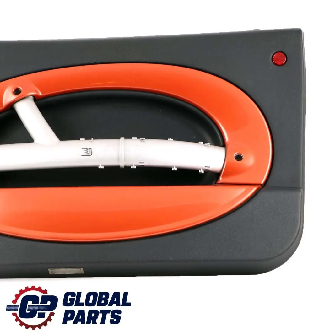 Front Right O/S Door Card Side Trim Panther Black Hot Orange to Mini R50 R53 with Part number 7141320 Mini R50 R53 Front Right O/S Door Card Side Trim Panther Black Hot Orange - SKU 7141320 - Part number 7141320