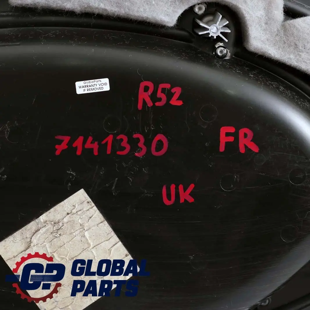 Front Right O/S Door Card Side Trim Panther Black Cool Blue to BMW Mini R50 R53 with Part number 7141330 BMW Mini R50 R53 Front Right O/S Door Card Side Trim Panther Black Cool Blue - SKU 7141330 - Part number 7141330