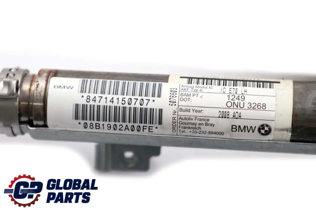 Cortina De Techo BMW X5 E70 Izquierda Cabeza Módulo De Aire Unidad - SKU 7141507 - Número de pieza 7141507