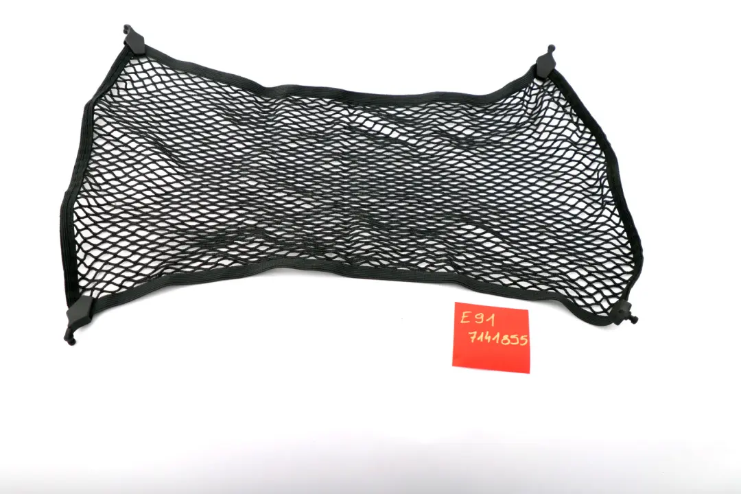 Luggage Storage Compartment Cargo Net Dog Guard Black to BMW 3 Series E91 with Part number 7141855 BMW 3 Series E91 Luggage Storage Compartment Cargo Net Dog Guard Black - SKU 7141855 - Part number 7141855