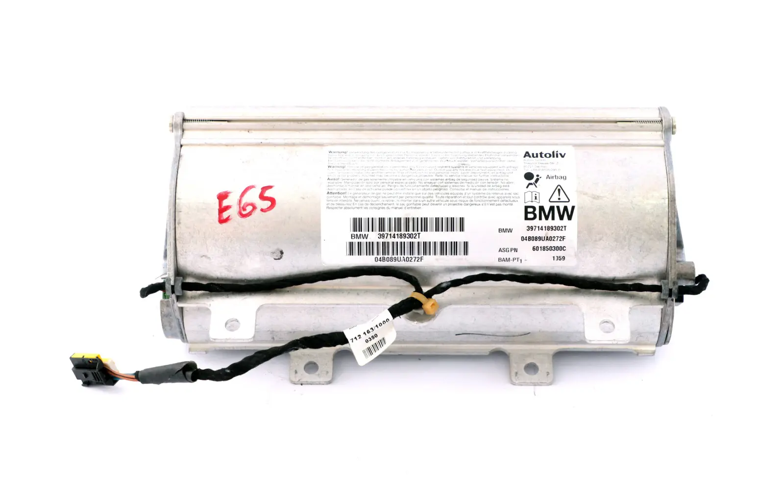 BMW E65 E66 E67 Module De Sac Gonflable Pour Le Côté Passager 7141893