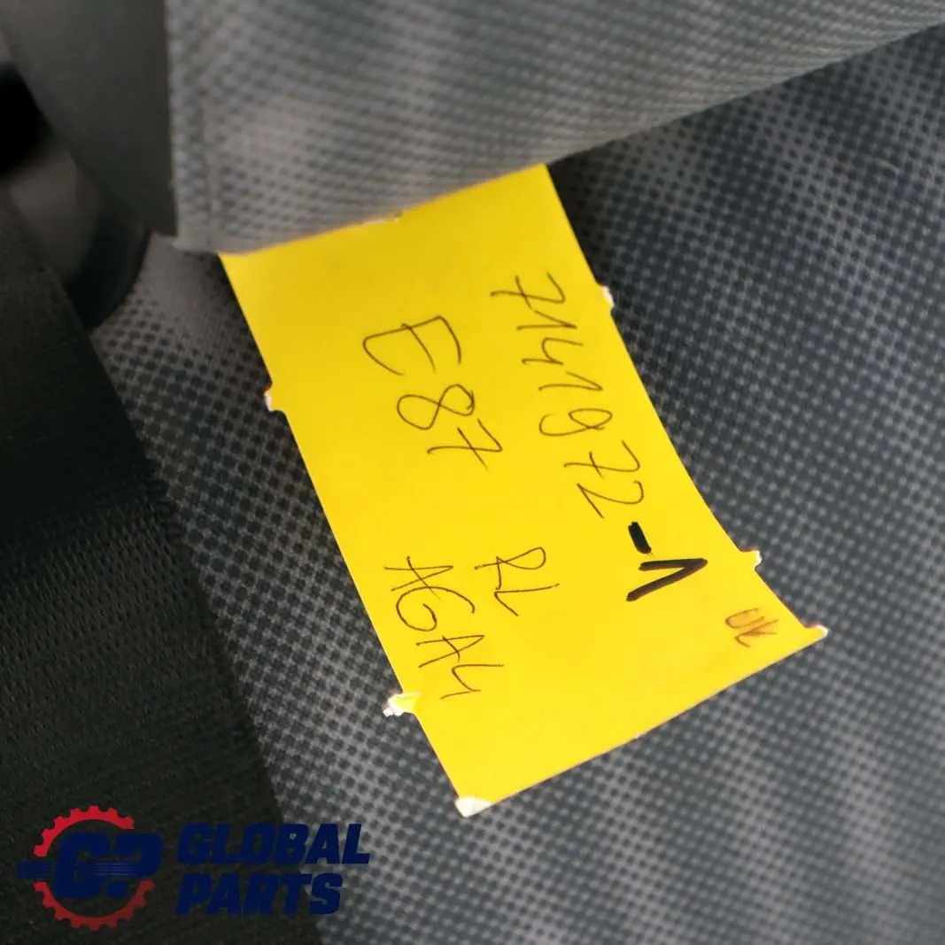 BMW 1 er E87 Sitz Lehne Hinten Grau Links Stoff Sensatec Grau - SKU 7141972-1 - Teilenummer 7141972