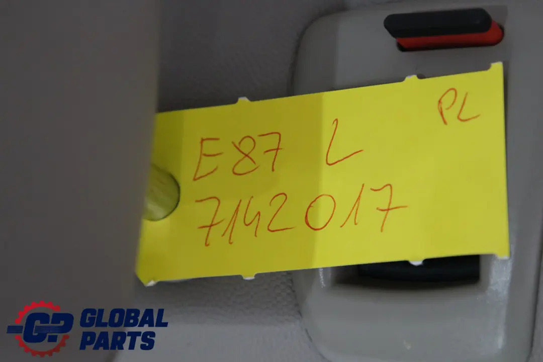 Funda Asiento Trasero Cuero Respaldo Izquierdo Beige para BMW E87 con número de pieza 7142017 BMW E87 Funda Asiento Trasero Cuero Respaldo Izquierdo Beige - SKU 7142017 - Número de pieza 7142017