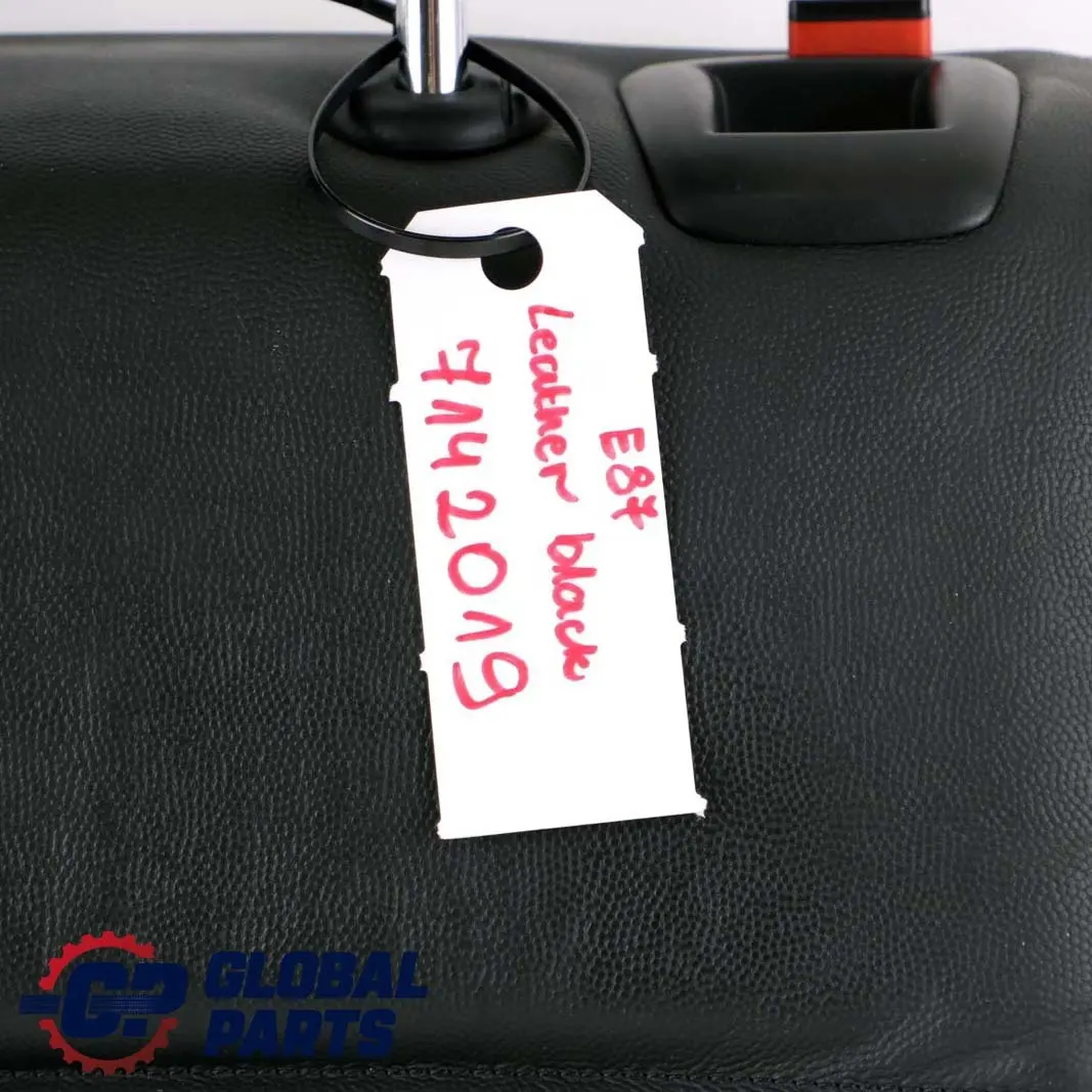 BMW 1 E87 Rear Seat Left N/S Cover Leather Backrest Ski Bag Boston Black - SKU 7142019 - Part number 7142019