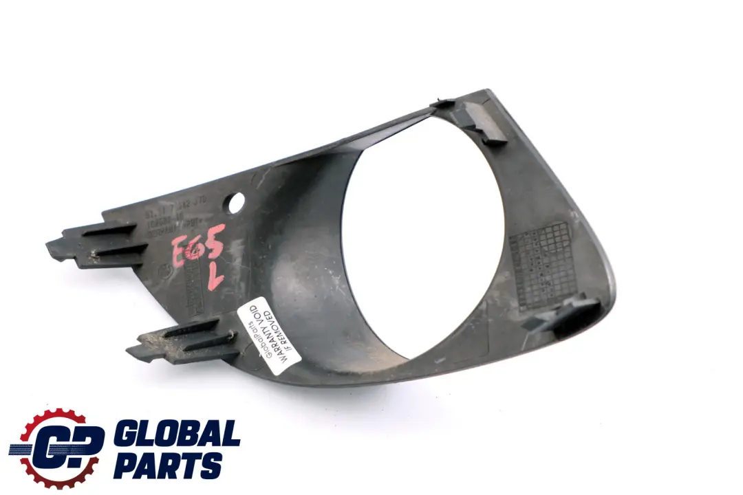 BMW E65 E66 Cache pare chocs avant Garniture de lampe antibrouillard - SKU 7142179 - Numéro de pièce 7142179