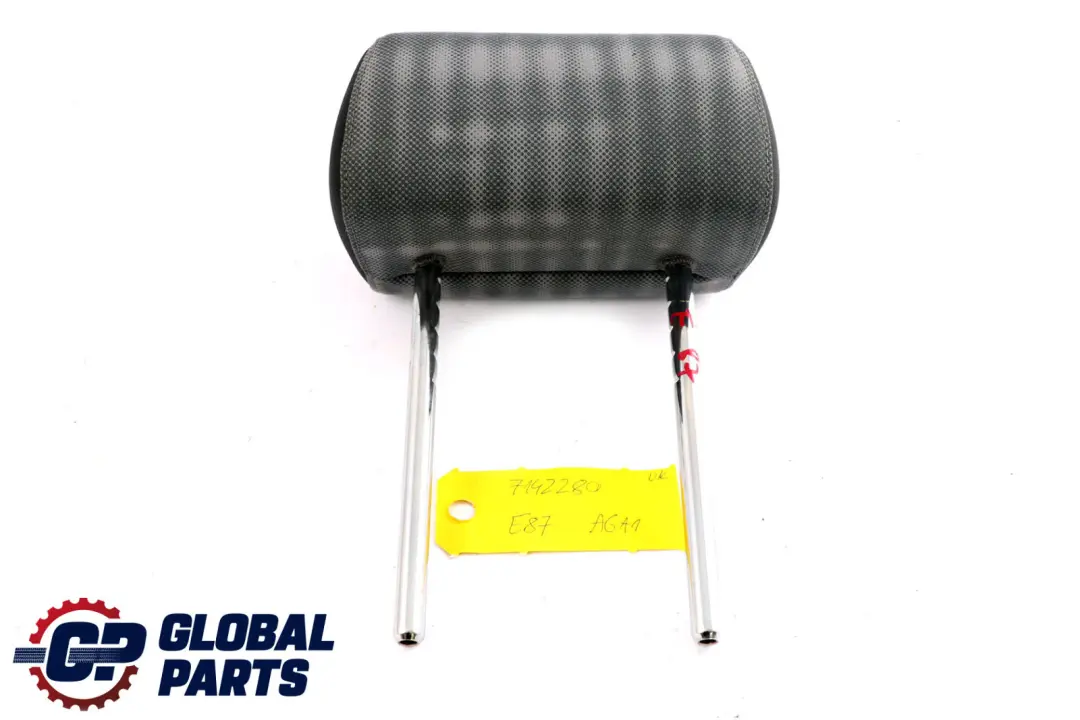 BMW 1 E87 Rear Seat Left Right N/O/S Cloth Faux Leather Headrest Alaska Grey - SKU 7142280 - Part number 7142280