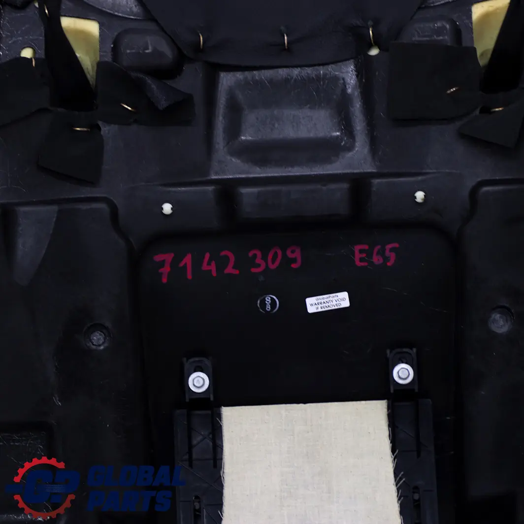 BMW 7 E65 E66 Rear Seat Bench Base Couch Seat Cover Climate Black Leather Nasca - SKU 7142309 - Part number 7142309