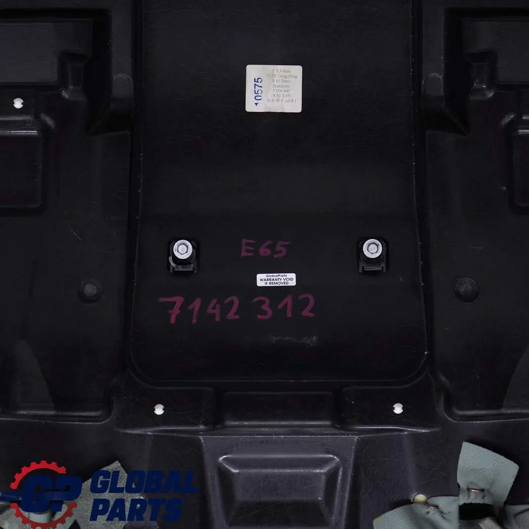 BMW 7 E65 E66 Sitz Hinten Rücksitzbank Klimatisiert Bezug Leder Nasca Gruen - SKU 7142312 - Teilenummer 7142312