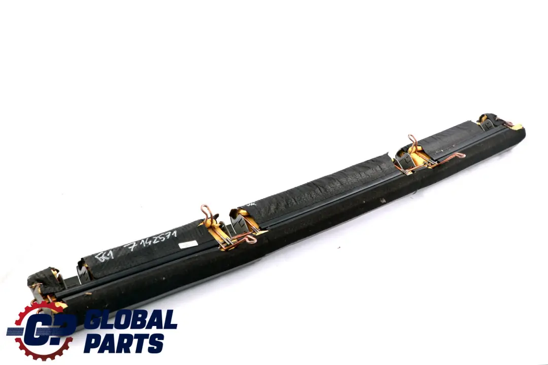 BMW E61 Touring Rücksitz Isofix Basis Abdeckung Leiste Grau Leder - SKU 7142571 - Teilenummer 7142571